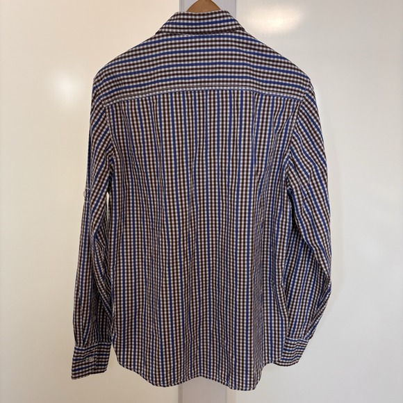Paper Denim Cloth PD&C Western Men Large‎ Long Sleeve Plaid Medium - Picture 7 of 10